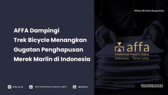 AFFA Dampingi Trek Bicycle Menangkan Gugatan Penghapusan Merek Marlin di Indonesia