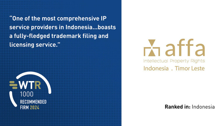 AFFA Listed as a WTR 1000 Recommended Firm 2024 in Indonesia